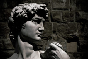 Florence - Marble David in Piazza della Signoria
