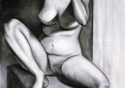 "Foundation Drawing"  Charcoal on Paper, 137cm x 107cm