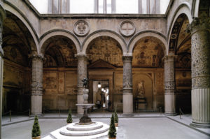 Palazzo vecchio, cortile del putto con delfino