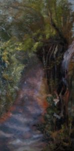 “Bosco”, Oil on panel 40cm x 20cm